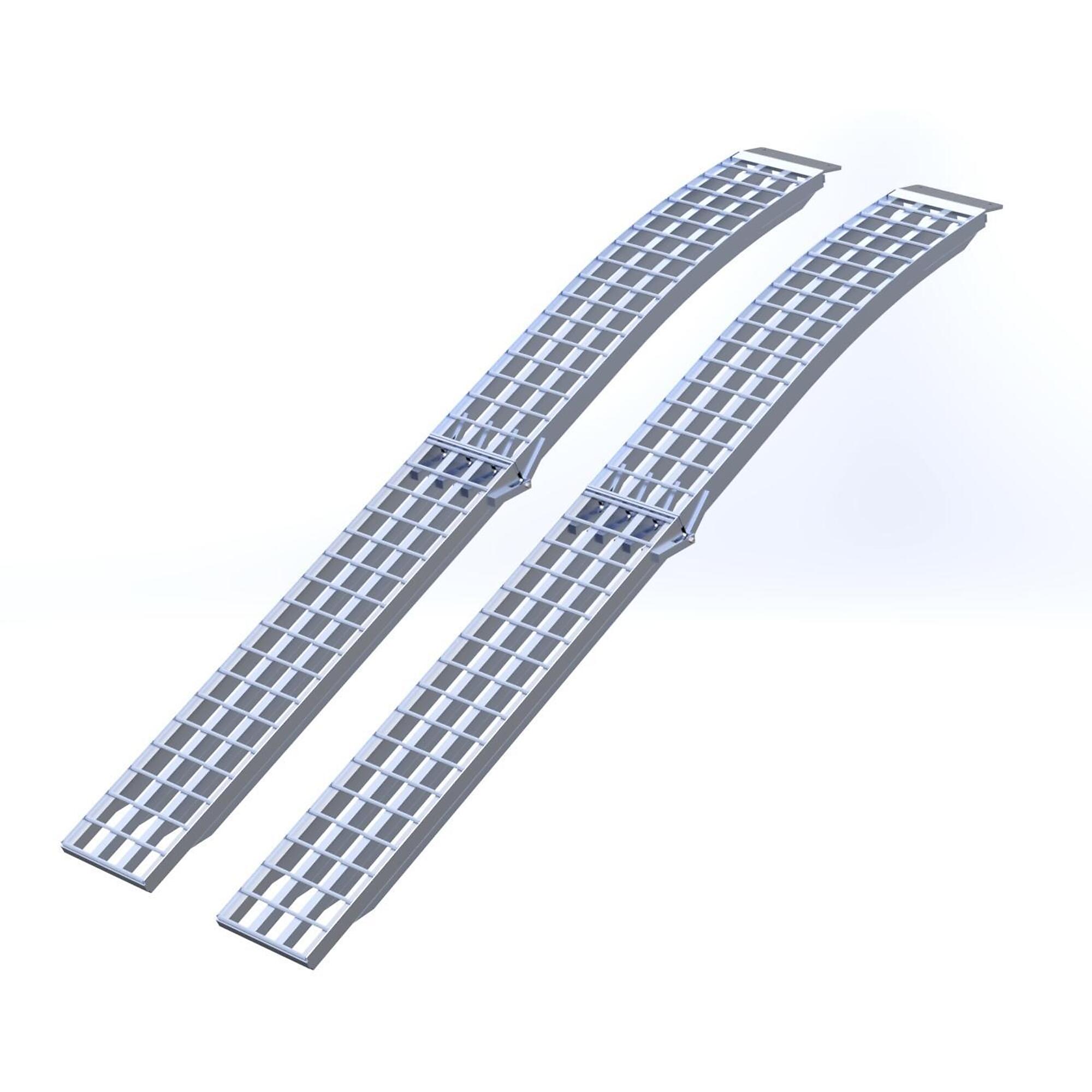 Five Star Manufacturing, Aluminum Arch Folding Ramp Pair 10ft.x12in.3000 lb, Capacity 3000 lb, Model# 1012FH3